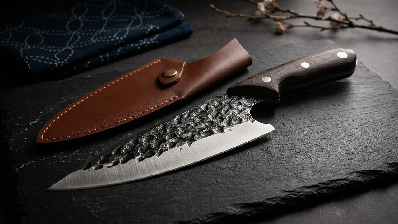 DRAGON RIOT Cuchillo de Chef 18 cm con Funda y Caja de Regalo