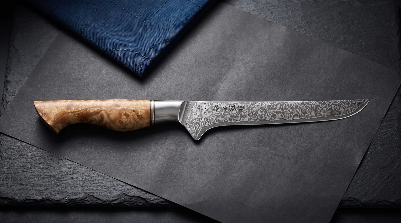 HEZHEN Deshuesador / Filete 17 cm (Damasco VG10)