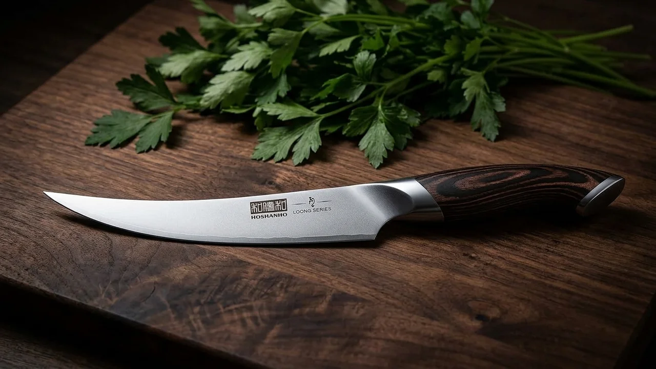 Cuchillo deshuesador japonés HOSHANHO de 15 cm con mango de pakkawood
