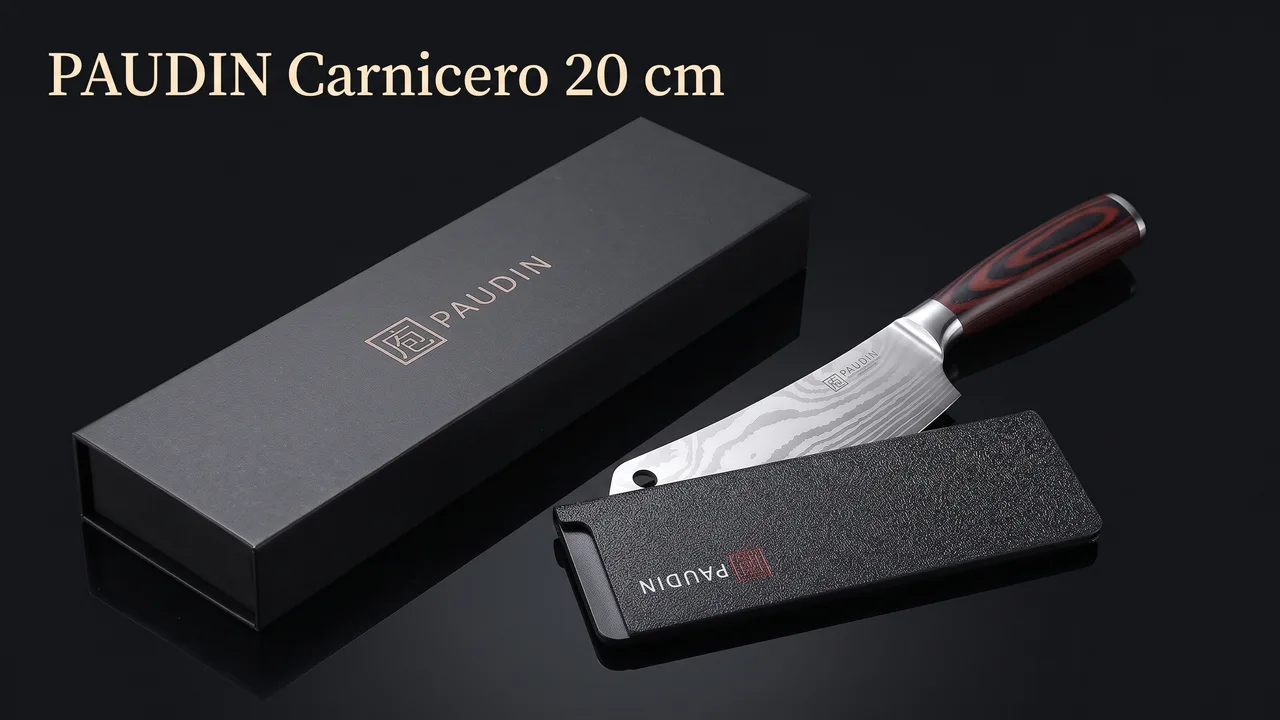 Caja de regalo y funda protectora del cuchillo de carnicero PAUDIN
