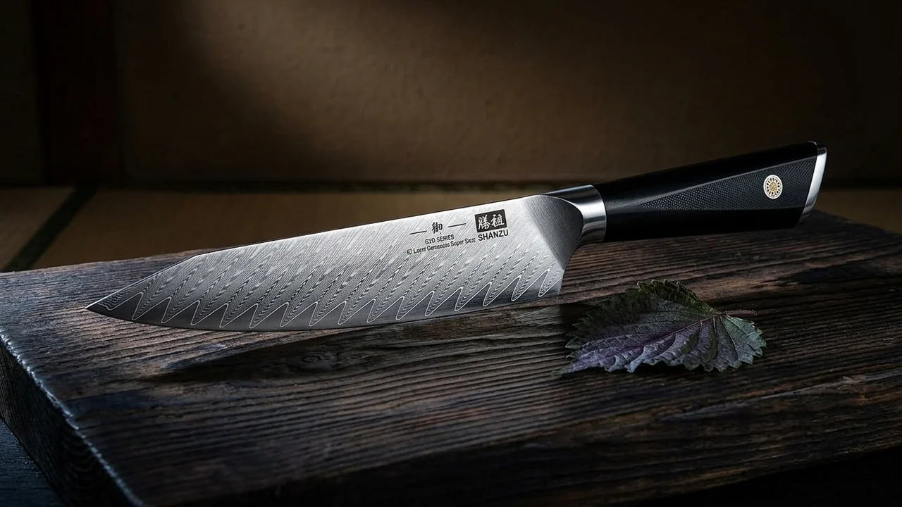 SHAN ZU Cuchillo Universal 15 cm Damasco GYO, 67 Capas 10Cr15MoV, Mango G10