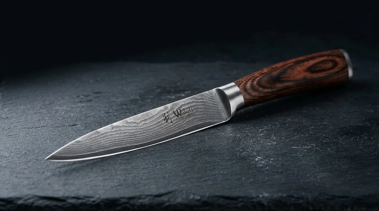 Cuchillo Multiusos Wakoli EDIB damasco VG10 con pakkawood