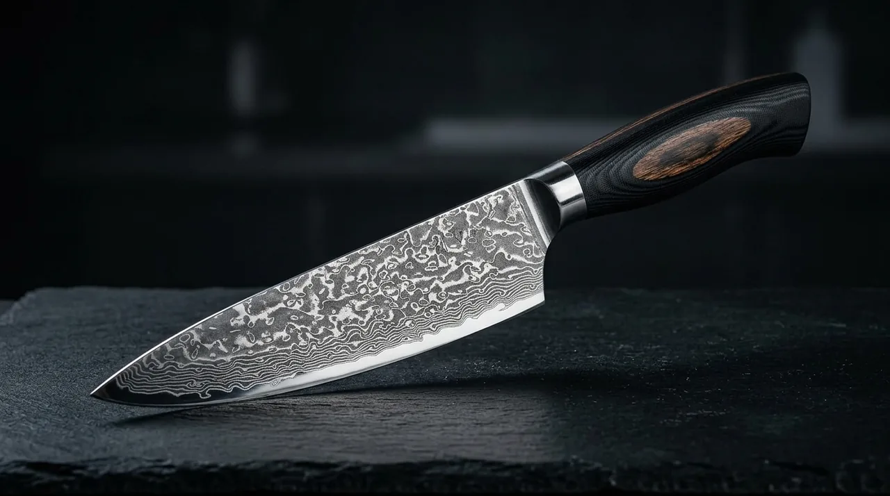 Cuchillo Trinchar Wakoli EDIB PRO damasco VG10 con pakkawood