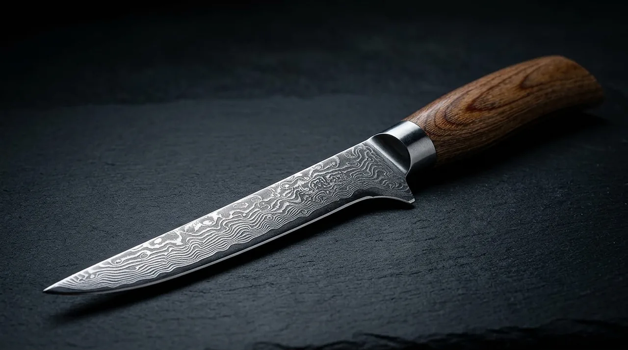 Cuchillo Deshuesador Wakoli EDIB PRO damasco VG10 con pakkawood
