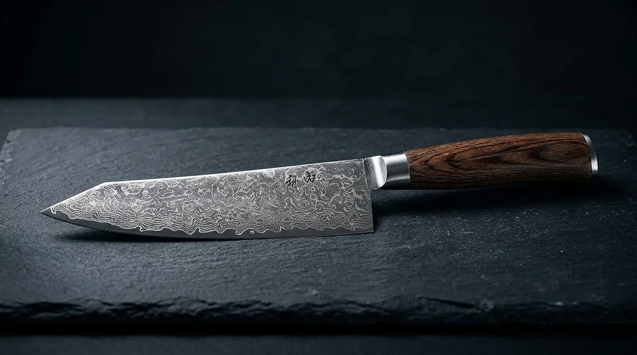 Cuchillo Kiritsuke Wakoli EDIB PRO damasco VG10 con pakkawood