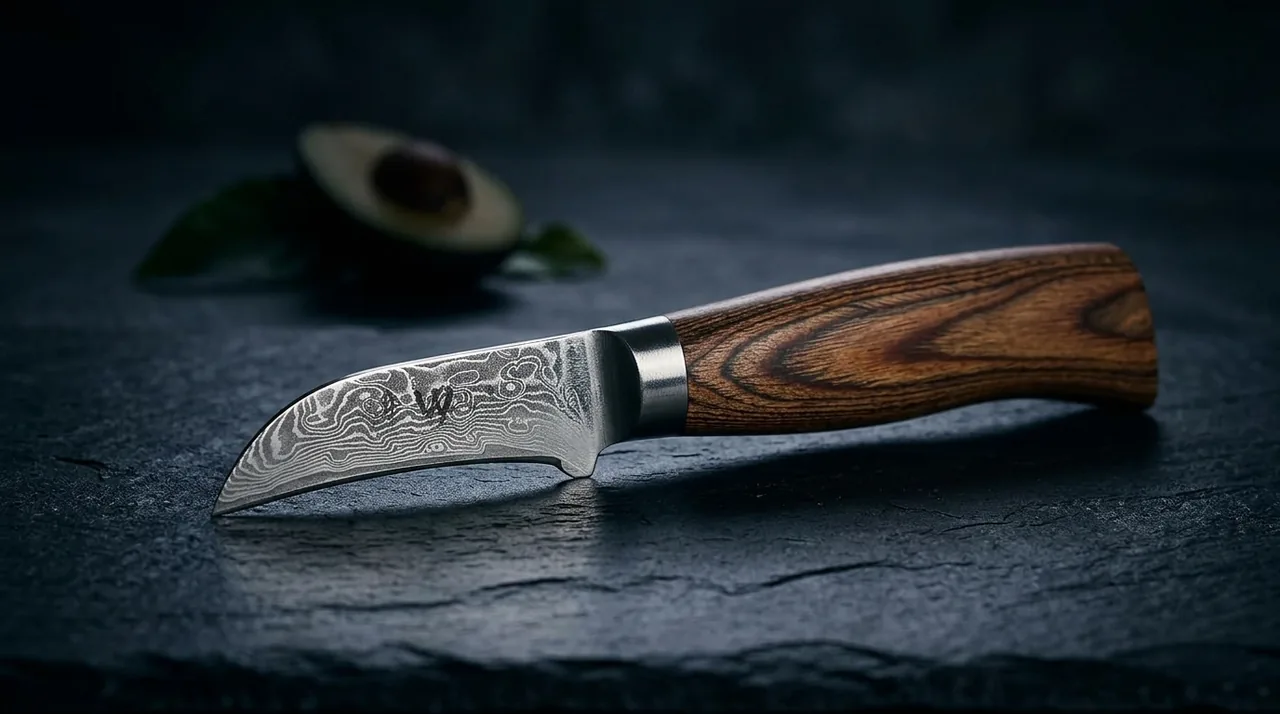 Cuchillo Torneador Wakoli EDIB PRO damasco VG10 con pakkawood