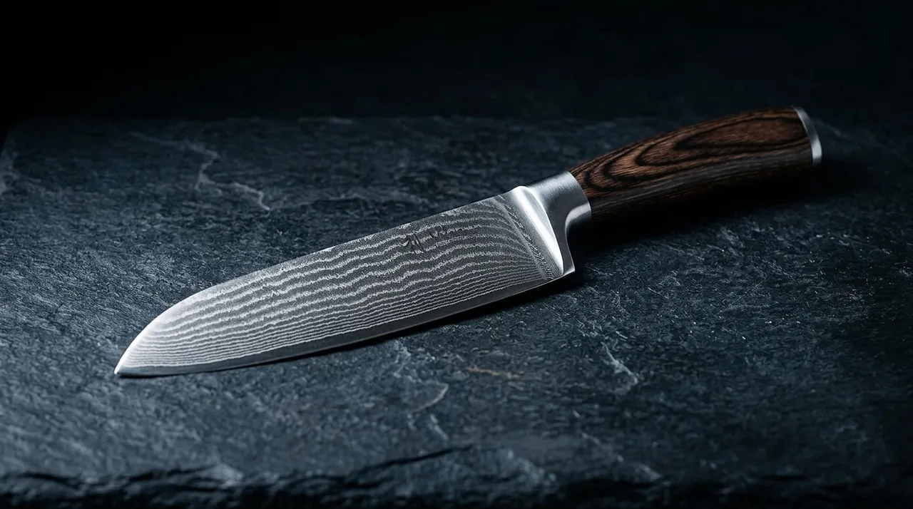 WAKOLI EDIB Santoku 17 cm Damasco 67 capas VG10