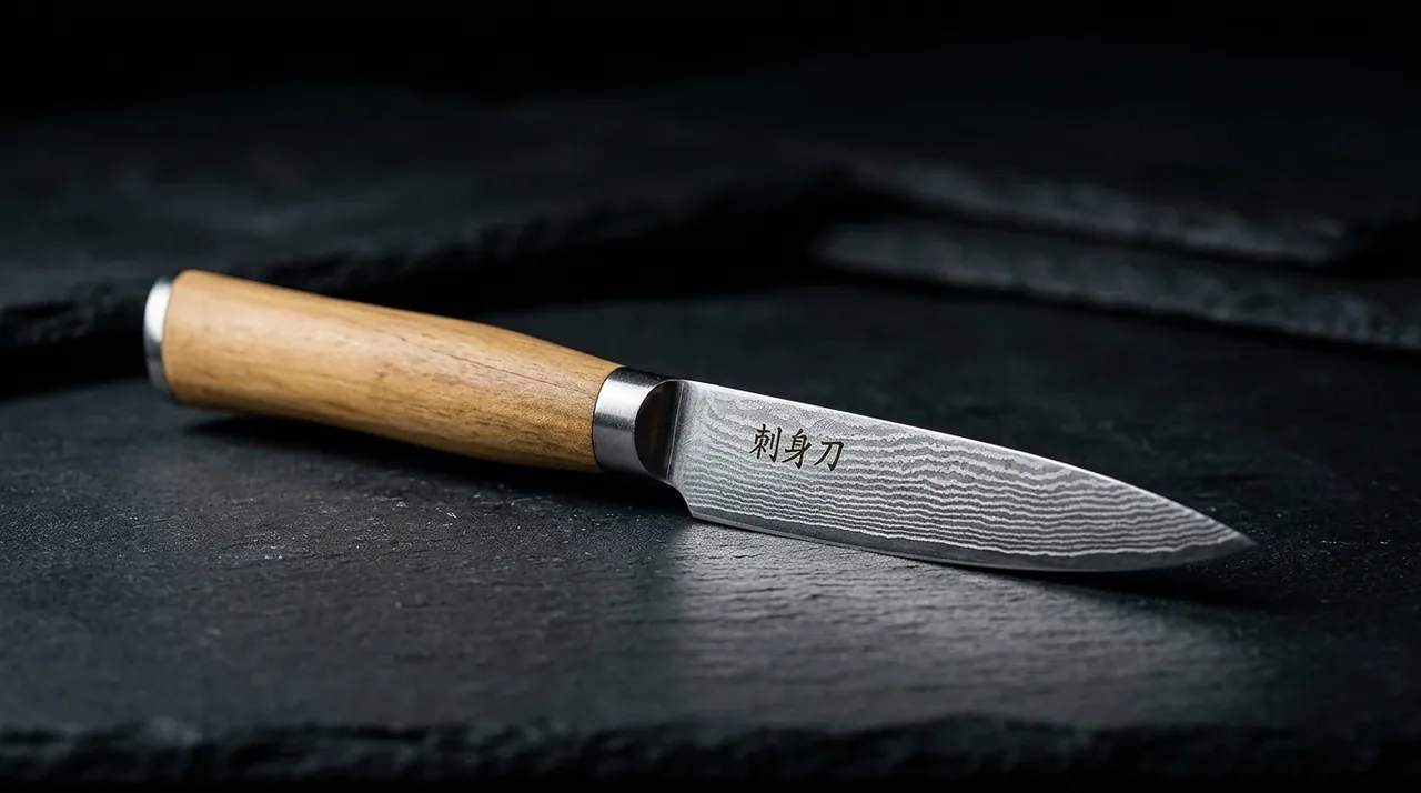 Cuchillo Multiusos Wakoli damasco VG10 con madera de olivo