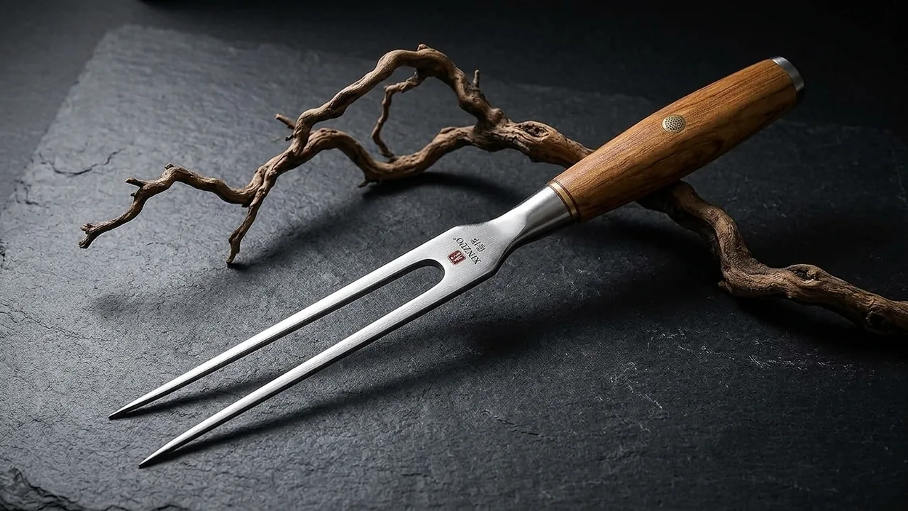 XINZUO Tenedor Trinchar 29,7cm Acero Inoxidable 430, Lan Serie